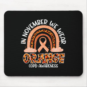 In November We Wear Orange Rainbow Crps Awareness  Mouse Pad