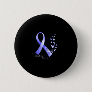 In November We Wear Periwinkle Ribbon Stomach Canc 2 Inch Round Button
