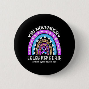In November We Wear Purple And Blue Emanuel Syndro 2 Inch Round Button