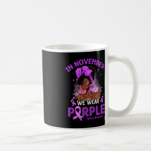 In November We Wear Purple Black Women Epilepsy Aw Coffee Mug
