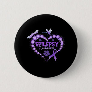 In November We Wear Purple Epilepsy Awareness Love 2 Inch Round Button