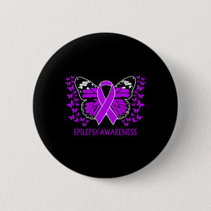 In November We Wear Purple For Epilepsy Awareness 2 Inch Round Button