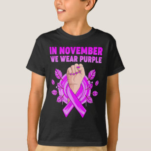 In November We Wear Purple Heimerheimer Awareness  T-Shirt