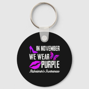 In November We Wear Purple Heimerheimer´s Awarenes Keychain
