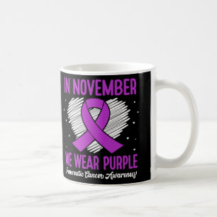 In November We Wear Purple Pancreatic Cancer Aware Coffee Mug