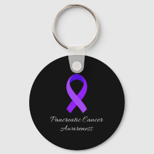 In November We Wear Purple Pancreatic Cancer Aware Keychain