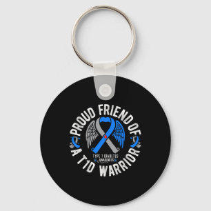 In November We Wear White Lung Cancer Awareness Ri Keychain