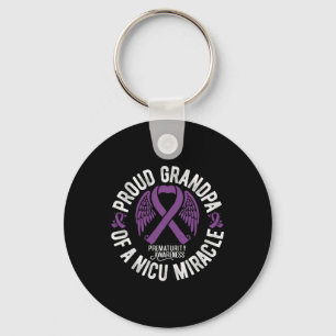 In November We Wear White Lung Cancer Awareness Ri Keychain