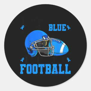 In November Wear Blue Watch Football Diabetes Classic Round Sticker