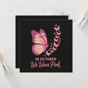 In October Pink Breast Butterfly