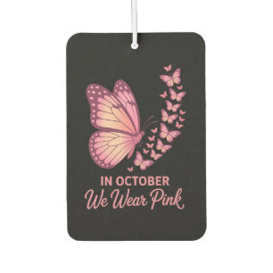 In October Pink Breast Butterfly Air Freshener