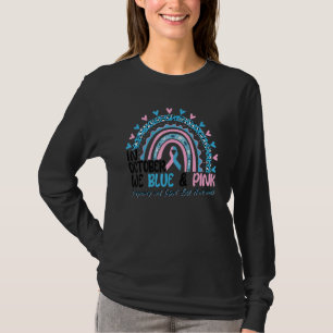 In October We Pink And Blue Leopard Rainbow SIDS A T-Shirt