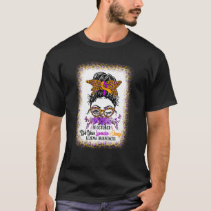 In October We Wear Lavender & Orange Eczema Awaren T-Shirt