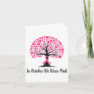 In October We Wear Nk Breast Cancer Awareness  Card