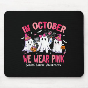 In October We Wear Nk Sonography Sonographer Breas Mouse Pad