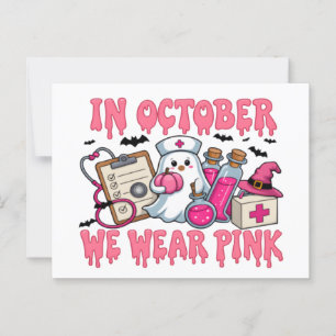 In October, We Wear Pink 2025 — Join the Movement  Postcard