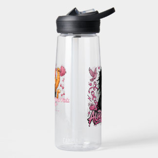 In October We Wear Pink - Aura +1000 Gym Cat  Water Bottle