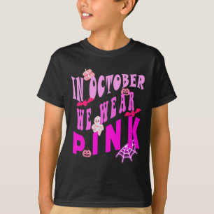 In October We Wear Pink Awareness Of Breast Cancer T-Shirt