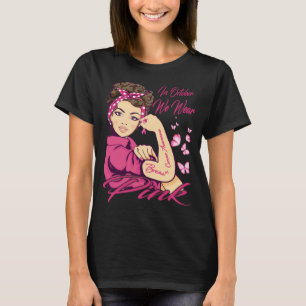 In October We Wear Pink Black Woman Breast Cancer T-Shirt