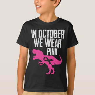 In October We Wear Pink Breast Cancer Awareness Bo T-Shirt