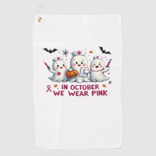 in october we wear pink breast cancer awareness Cl Golf Towel