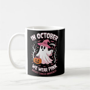 In October We Wear Pink Breast Cancer Awareness Coffee Mug