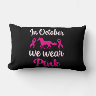 In-October We Wear-Pink Breast Cancer Awareness Ho Lumbar Pillow