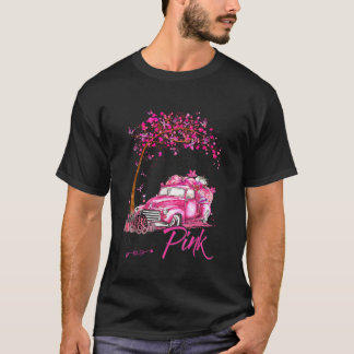 In October We Wear Pink Car Pumpkin Breast Cancer T-Shirt
