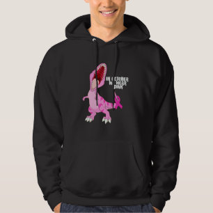 In October We Wear Pink Dinosaur Trex Dino Kid Boy Hoodie