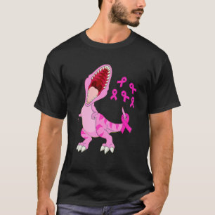 In October We Wear Pink Dinosaur Trex Dino Kid Boy T-Shirt