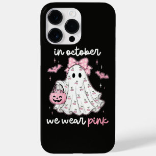 in October We Wear Pink Ghost Halloween Case-Mate iPhone 14 Pro Max Case