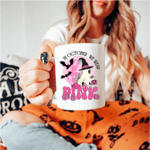 In October We Wear Pink Ghost Mug