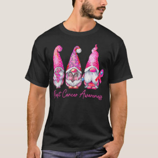 In October We Wear Pink Gnome Breast Cancer Awaren T-Shirt