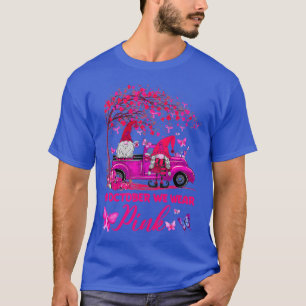 In October We Wear Pink Gnome Truck Breast Cancer  T-Shirt