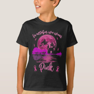 In October We Wear Pink Halloween Breast Cancer Aw T-Shirt