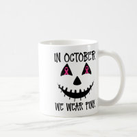 In October We Wear Pink Jackolantern Halloween Bre