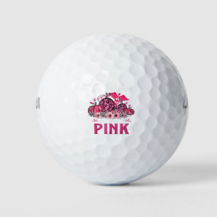 In October We Wear Pink Nurse Life Pumpkin Leopard Golf Balls