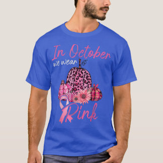 In October We Wear Pink Pumpkin Breast Cancer Hall T-Shirt