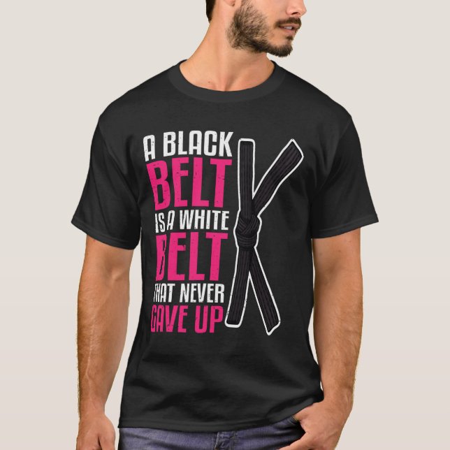 In October We Wear Pink Ribbon Witch Halloween Bre T-Shirt (Front)