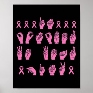 In October We Wear Pink Sign Language Breast Cance