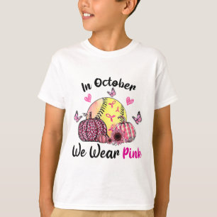 In October We Wear Pink Softll Breast Cancer Aware T-Shirt