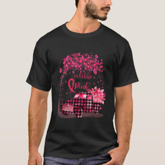 In October We Wear Pink Truck Pumpkin Breast Cance T-Shirt