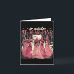 In October We Wear Pink Witches Breast Cancer Awar Card<br><div class="desc">In October We Wear Pink Witches Breast Cancer Awareness</div>