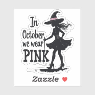In October We Wear Pink Witches Halloween Party