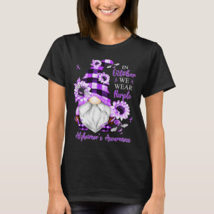 In October We Wear Purple Gnomes Heimerheimer Awar T-Shirt