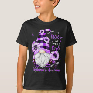 In October We Wear Purple Gnomes Heimerheimer Awar T-Shirt