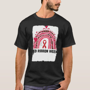 In October We Wear Red Ribbon Week Awareness   T-Shirt