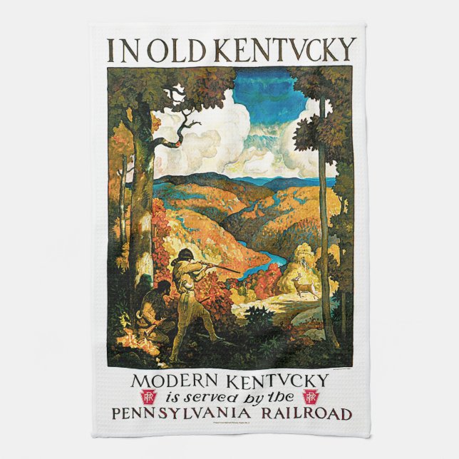 In Old Kentucky Kitchen Towel (Vertical)