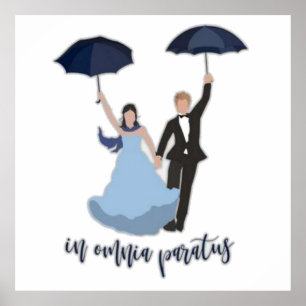 In Omnia Paratus Drawing  Poster