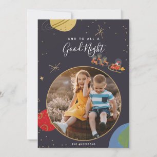 In Orbit Christmas Photo Card